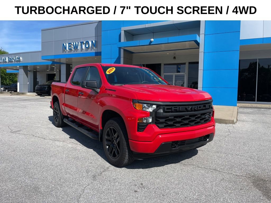 Used 2024 Chevrolet Silverado 1500 Custom w/ Turbomax Blackout Package
