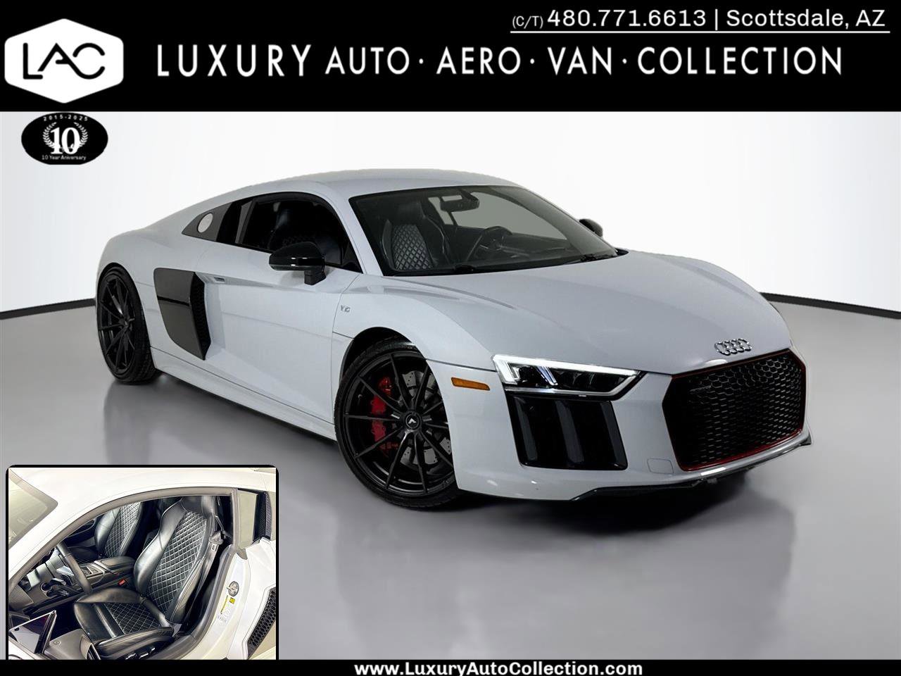 Used 2017 Audi R8 V10 w/ Carbon Exterior Package