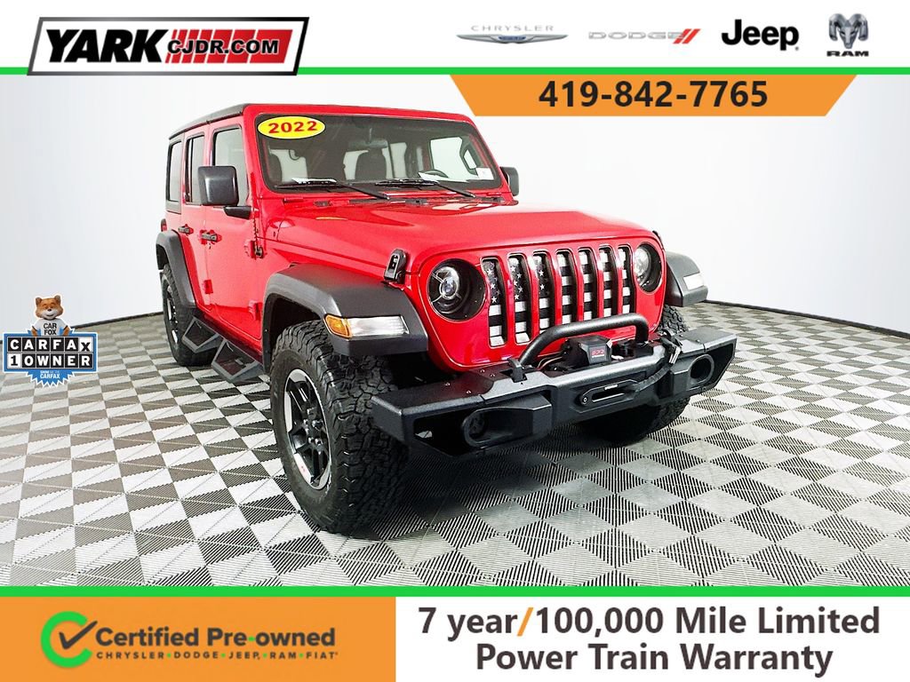 Certified 2022 Jeep Wrangler Unlimited Sport