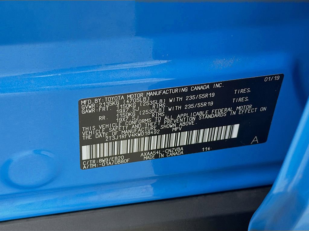 2019 Toyota Rav4 Adventure