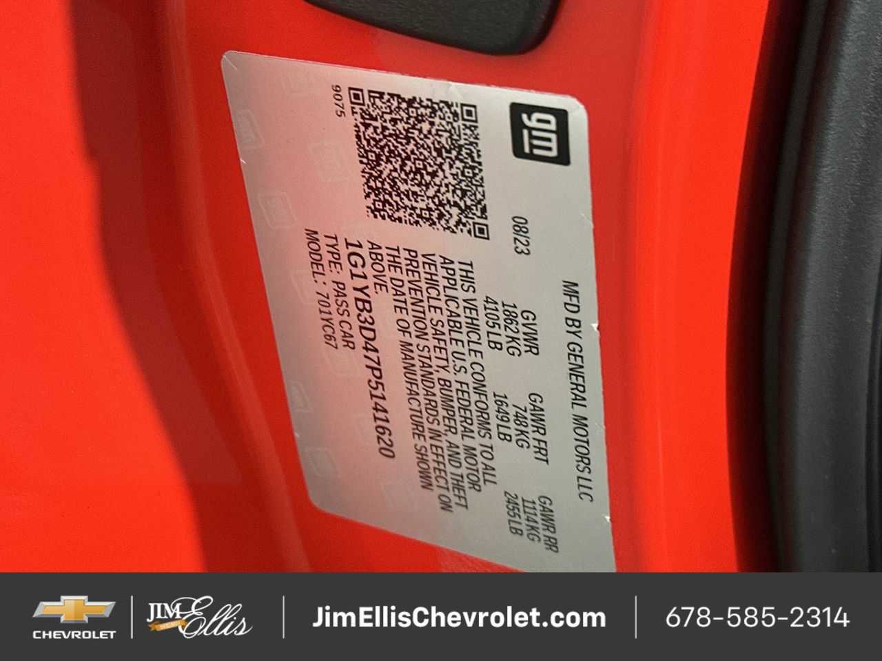 2023 Chevrolet Corvette Stingray Preferred Conv