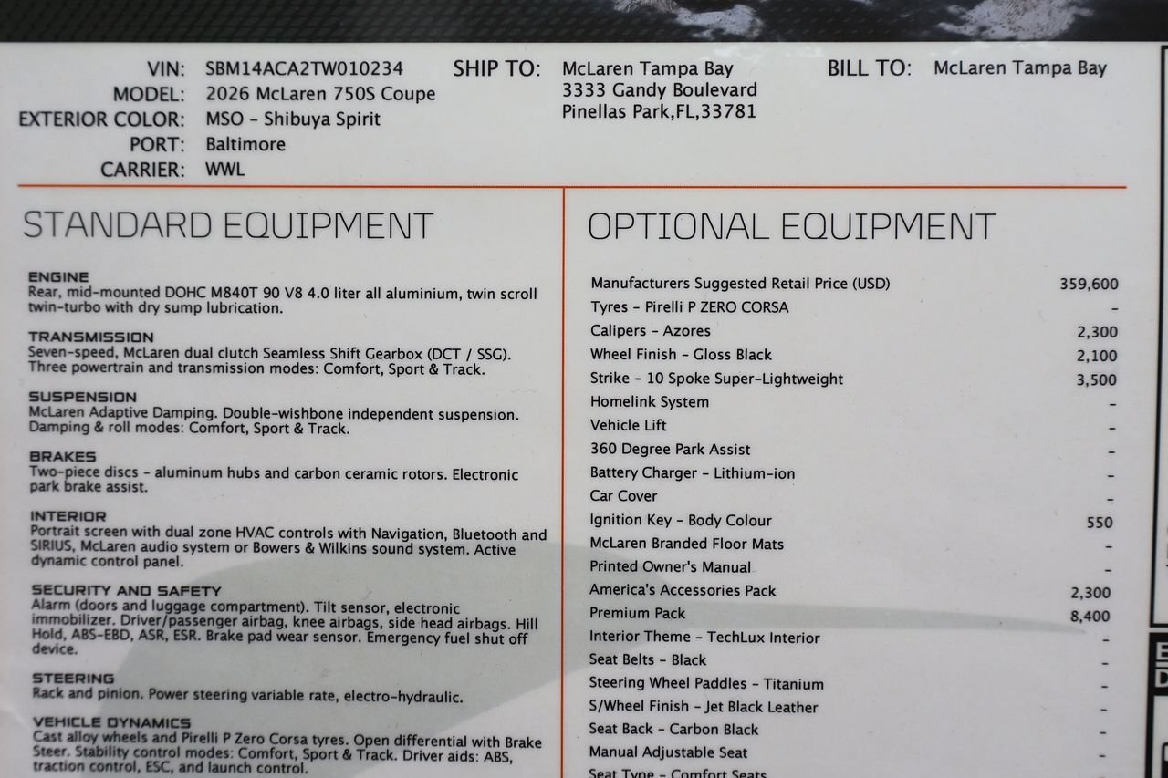 New 2026 McLaren 750S photo 27