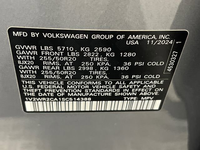 2025 Volkswagen Atlas SE