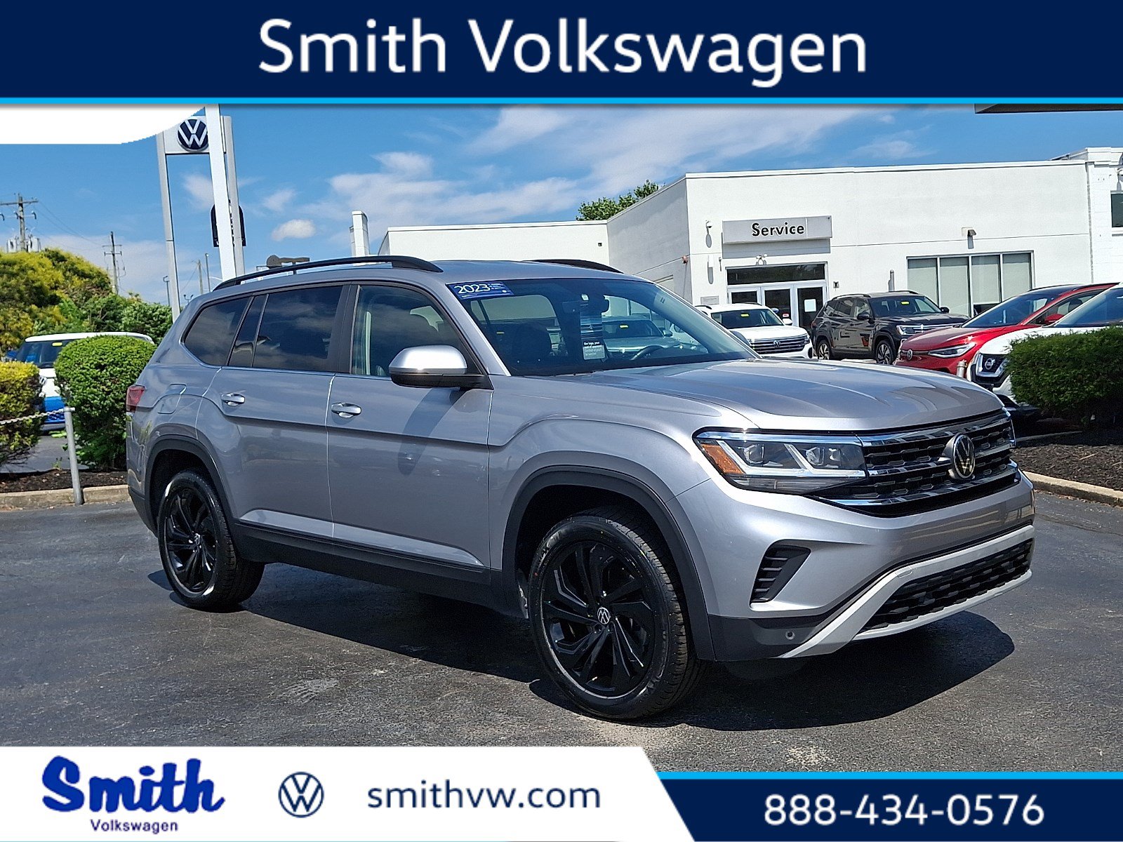 Certified 2023 Volkswagen Atlas SE w/ Black Wheel Package