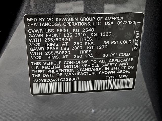 2020 Volkswagen Atlas Cross Sport SE