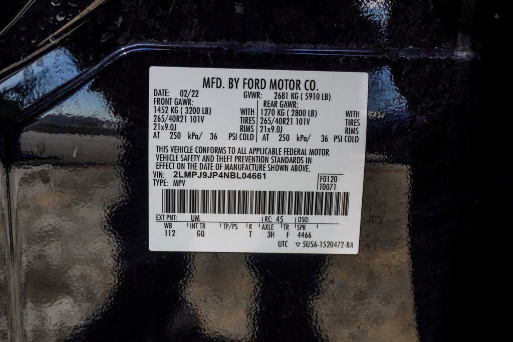 2022 Lincoln Nautilus Black Label