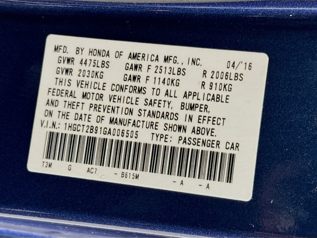 2016 Honda Accord EX-L