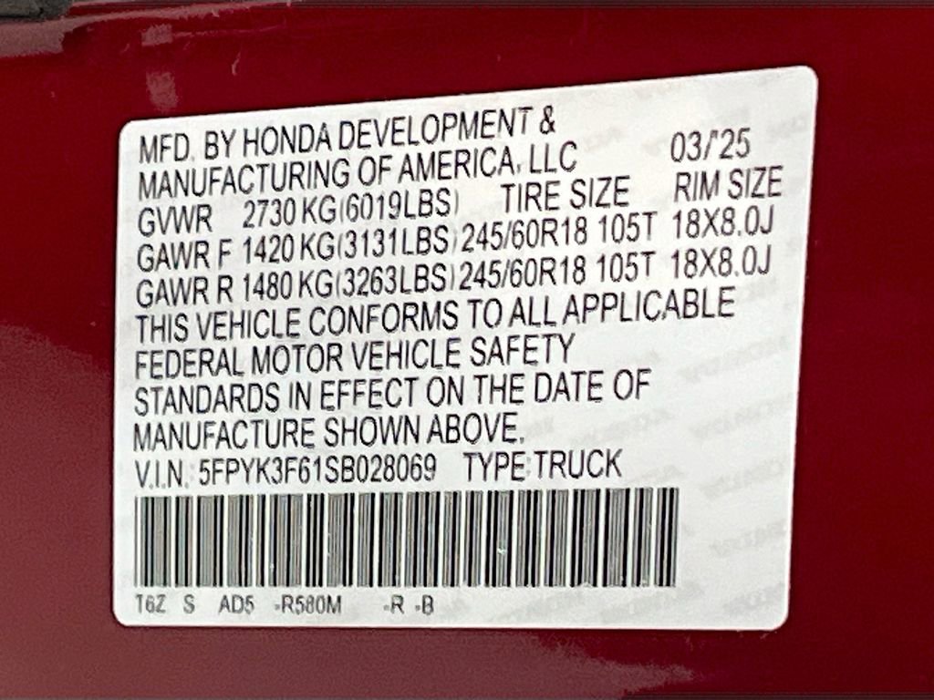 2025 Honda Ridgeline TrailSport