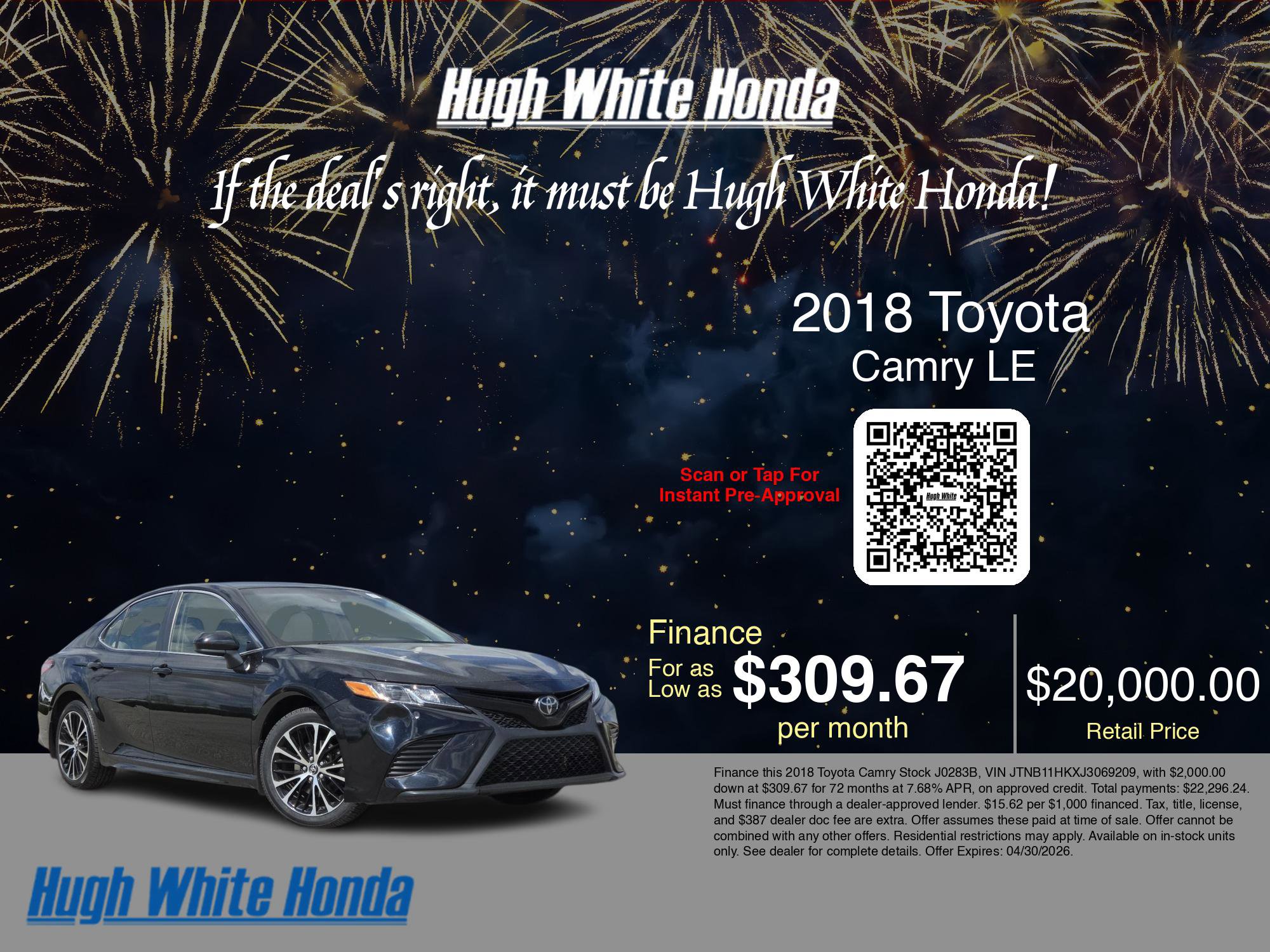 2018 Toyota Camry SE