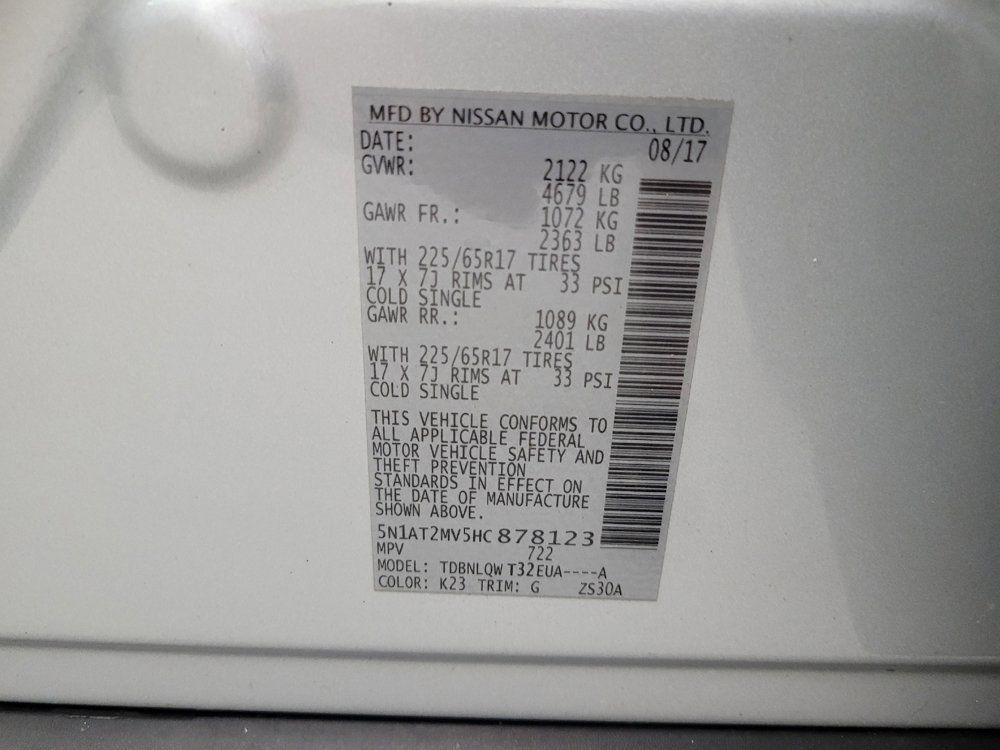 2017 Nissan Rogue SV