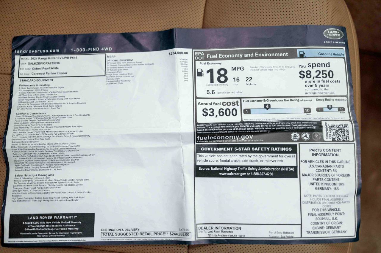 2024 Land Rover Range Rover SV