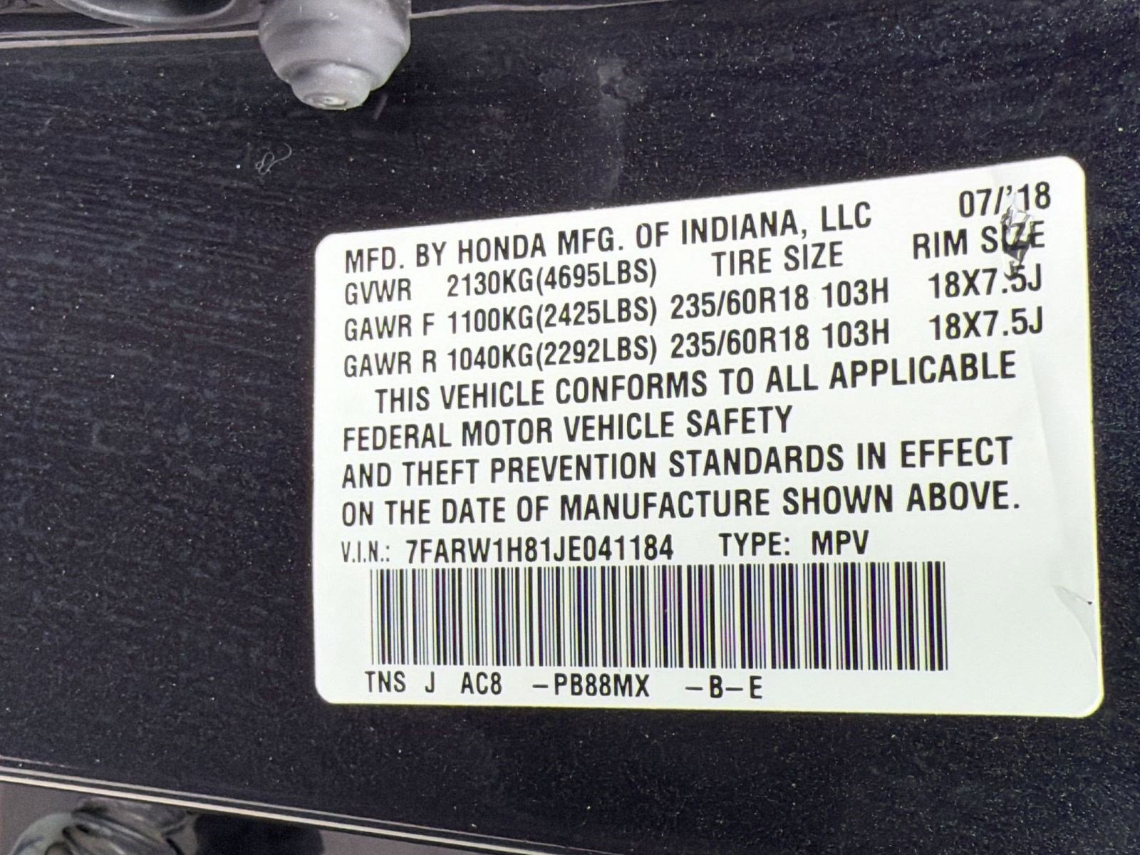 2018 Honda CR-V EX-L