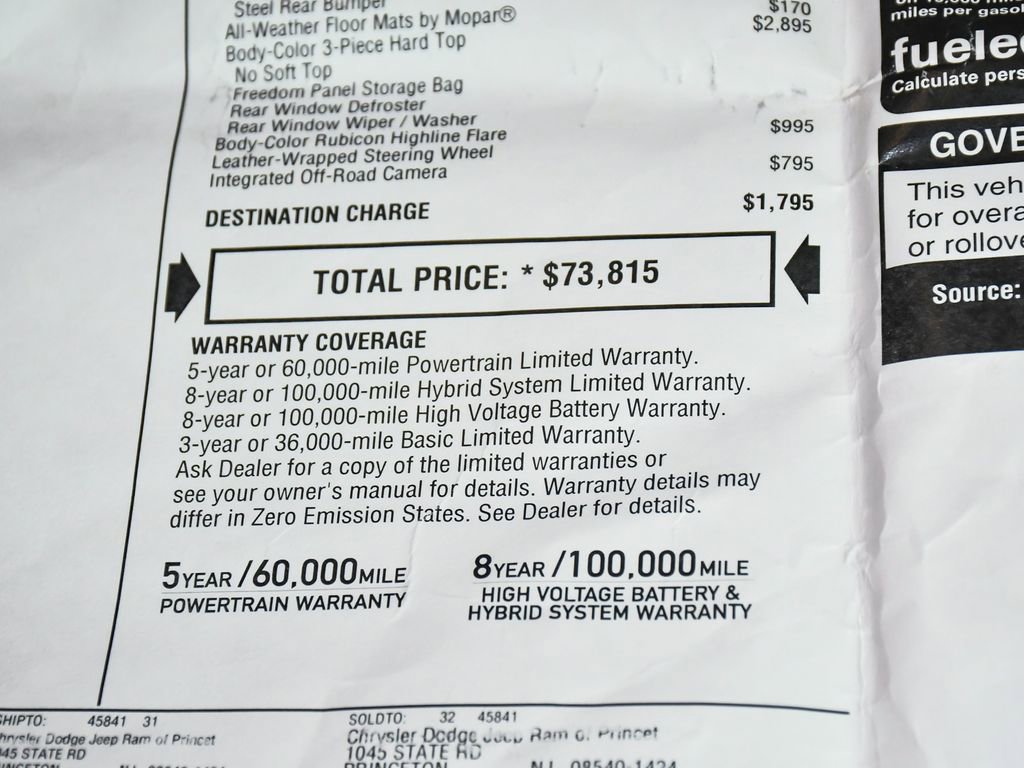 2023 Jeep Wrangler Unlimited Rubicon 4xe