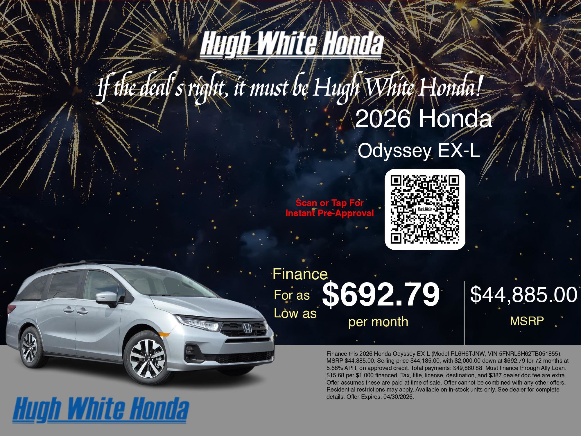 2026 Honda Odyssey EX-L