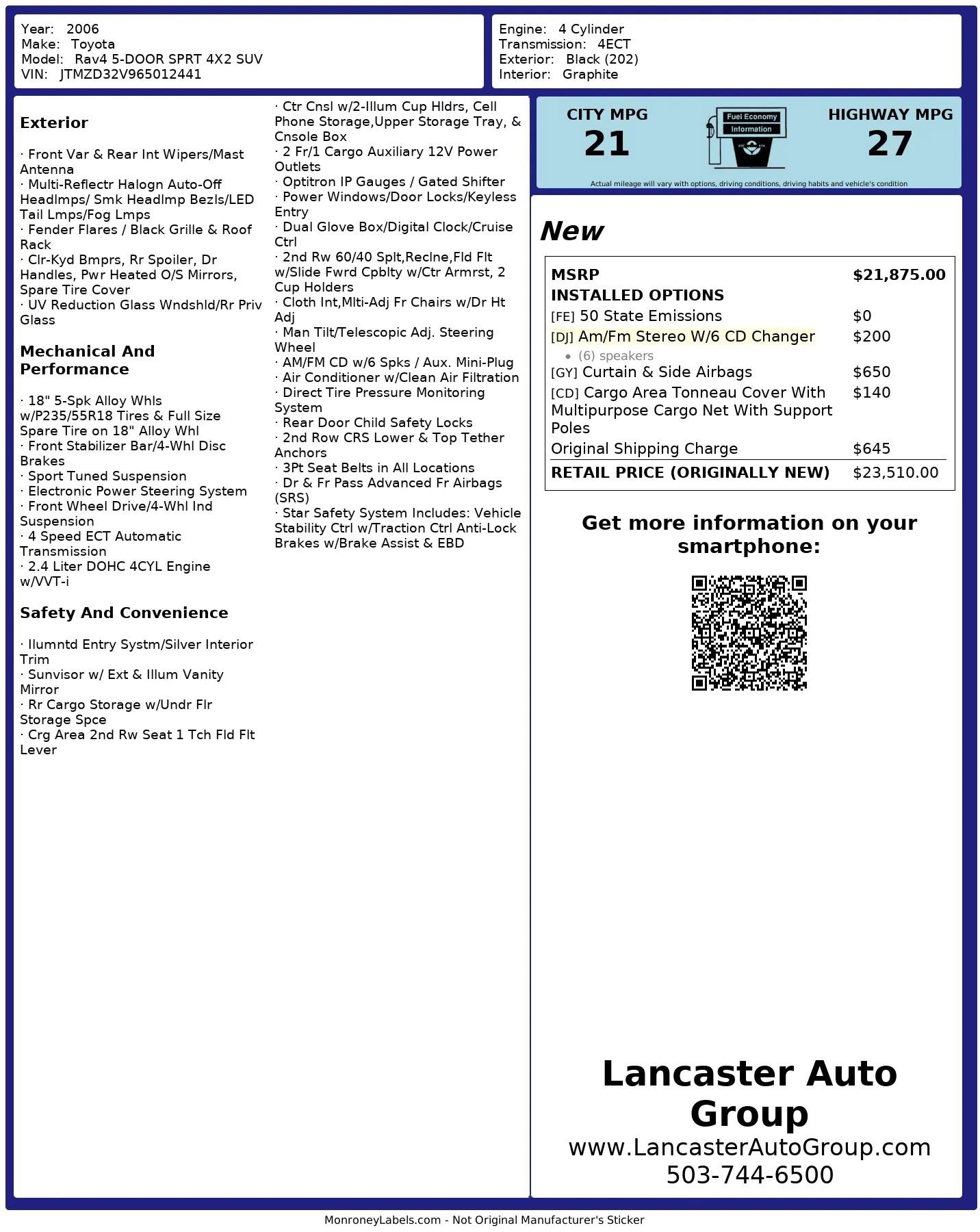 2006 Toyota RAV4 Sport