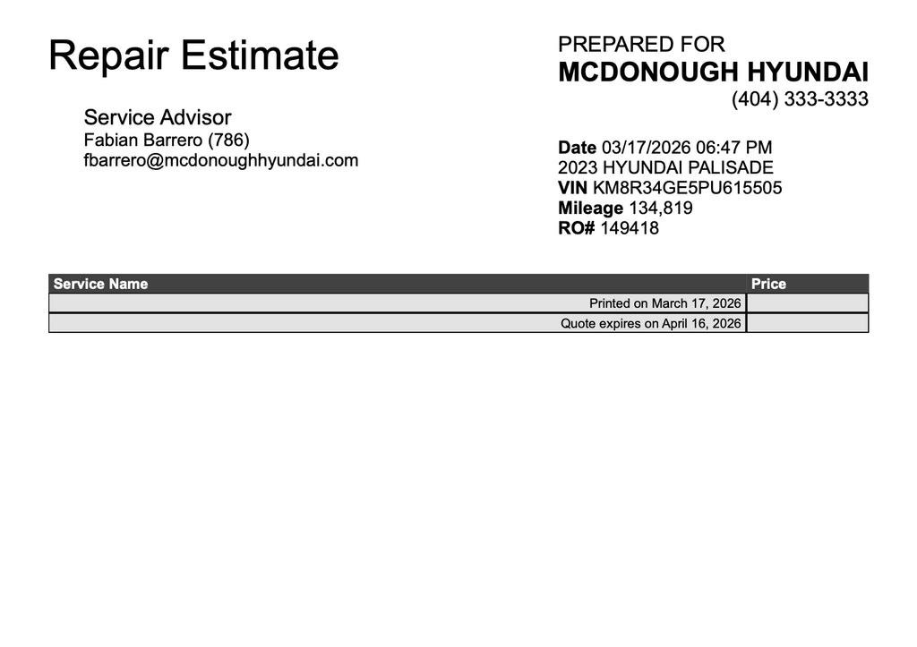 2023 Hyundai Palisade XRT