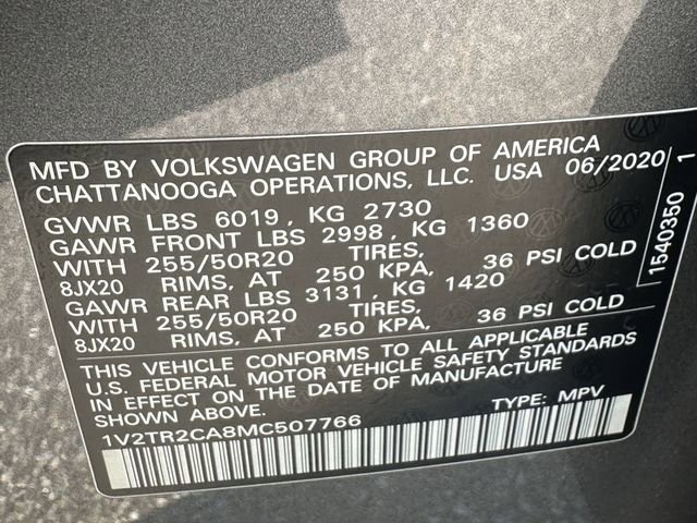 2021 Volkswagen Atlas SEL Premium