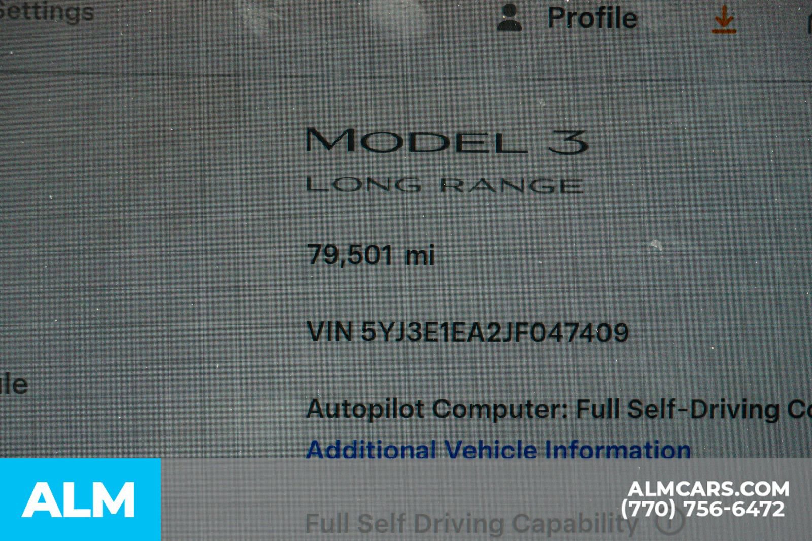 2018 Tesla Model 3 Long Range