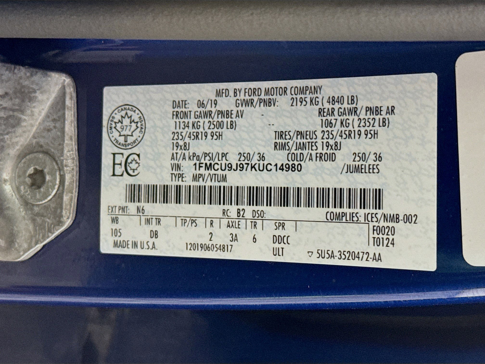 2019 Ford Escape Titanium