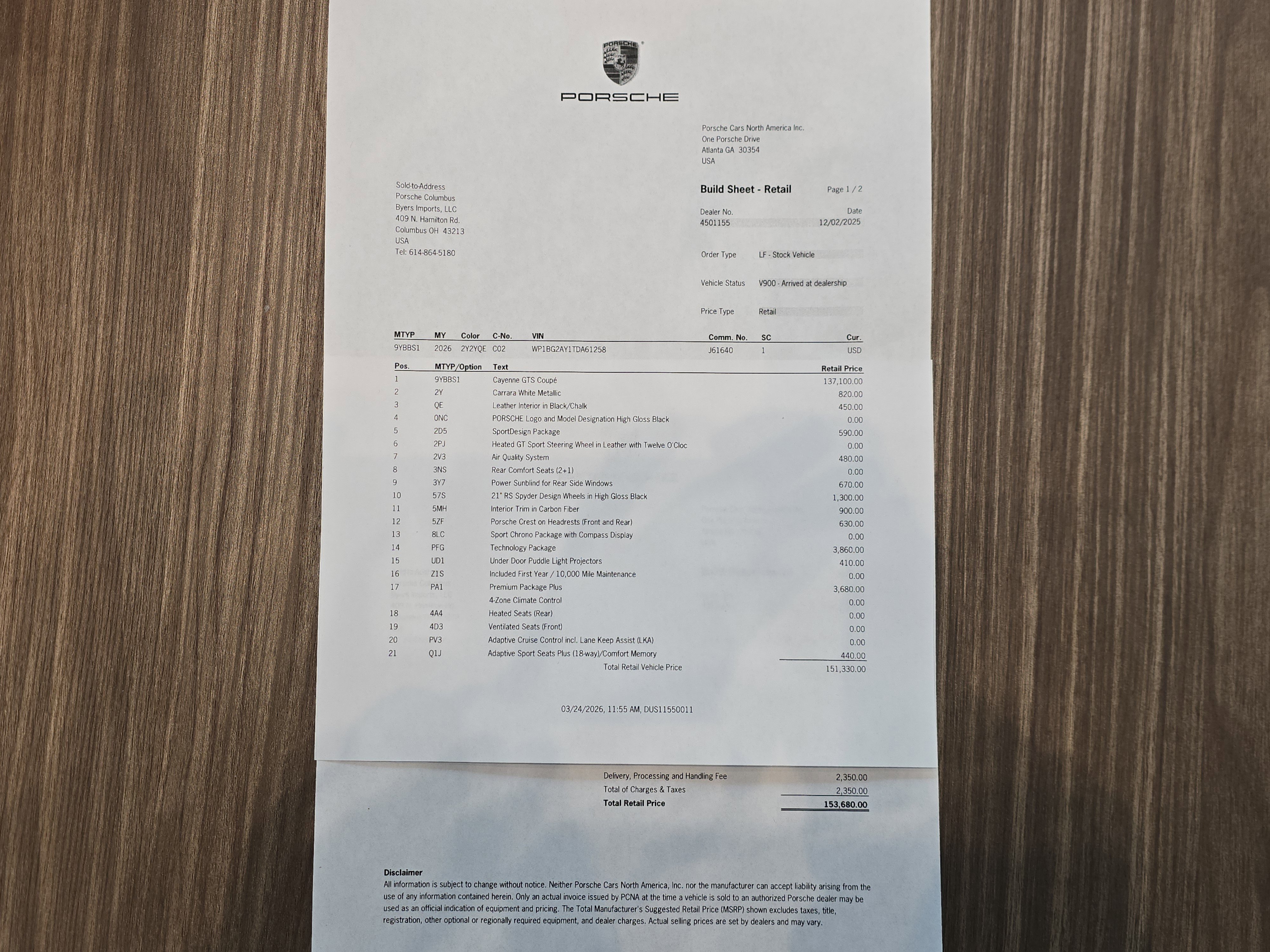 2026 Porsche Cayenne GTS