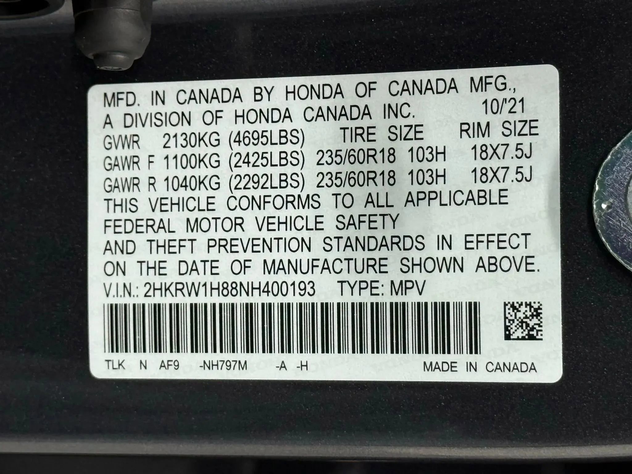 2022 Honda CR-V EX-L