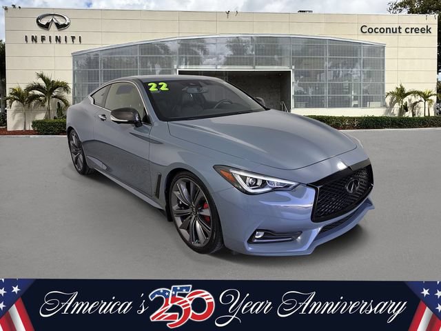 Used 2022 INFINITI Q60 Red Sport 400 w/ Carbon Fiber Package