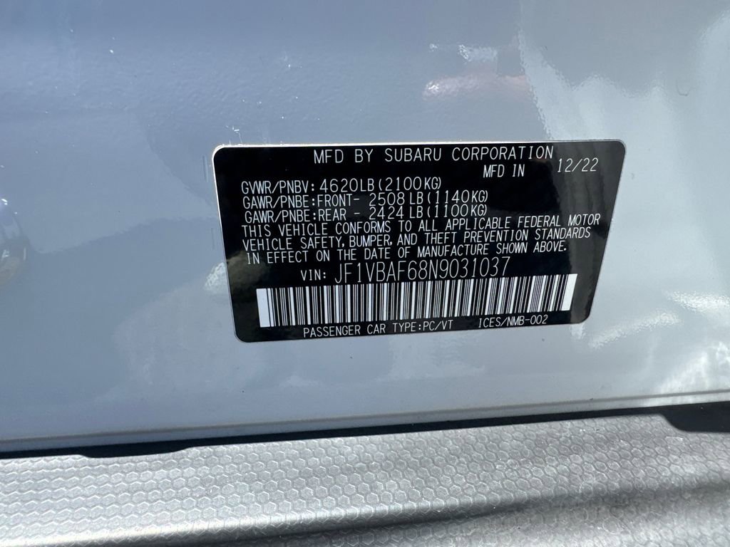 2022 Subaru WRX Premium