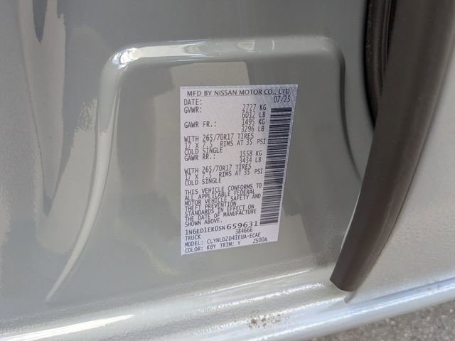 2025 Nissan Frontier PRO-4X