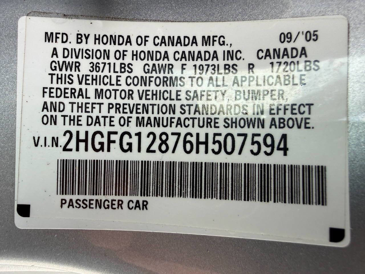 2006 Honda Civic EX