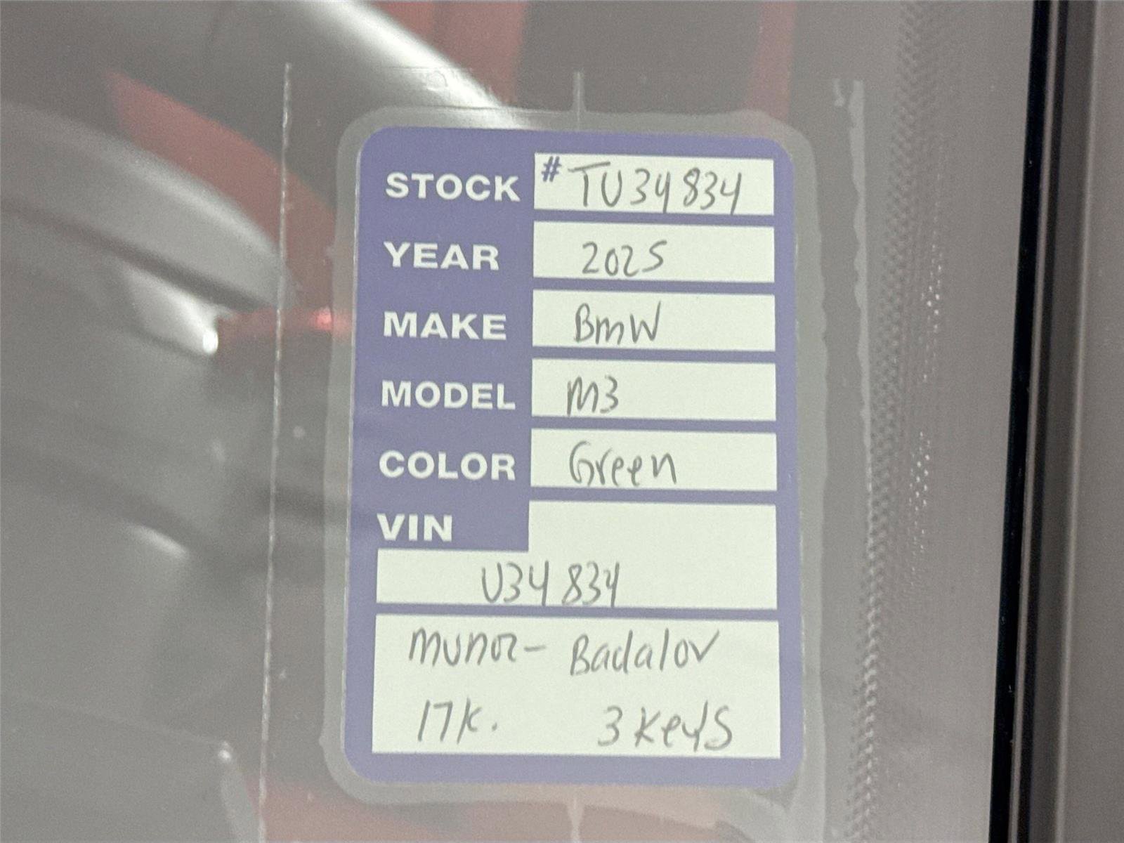 2025 BMW M3 Competition