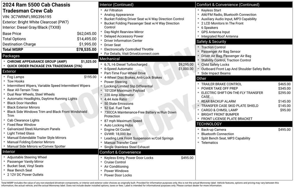 2024 RAM 5500 Tradesman