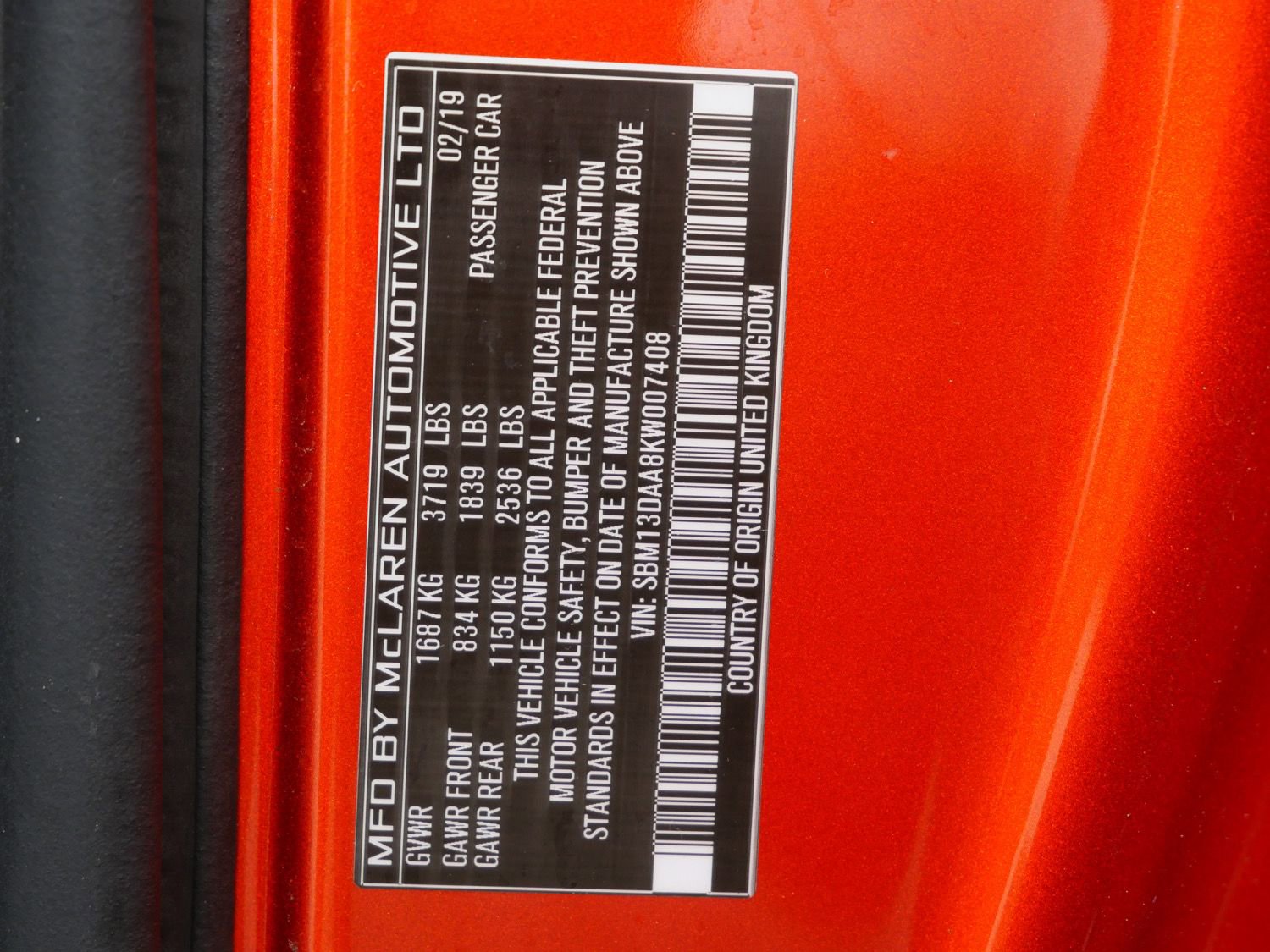 2019 McLaren 570S Coupe