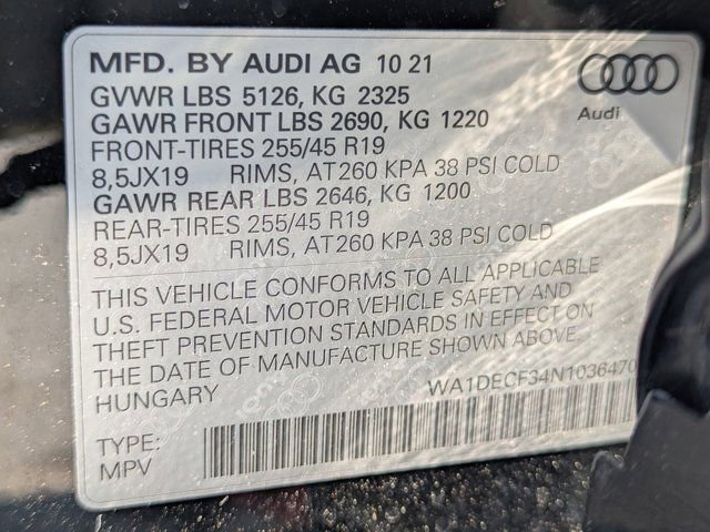 2022 Audi Q3 2.0T Premium