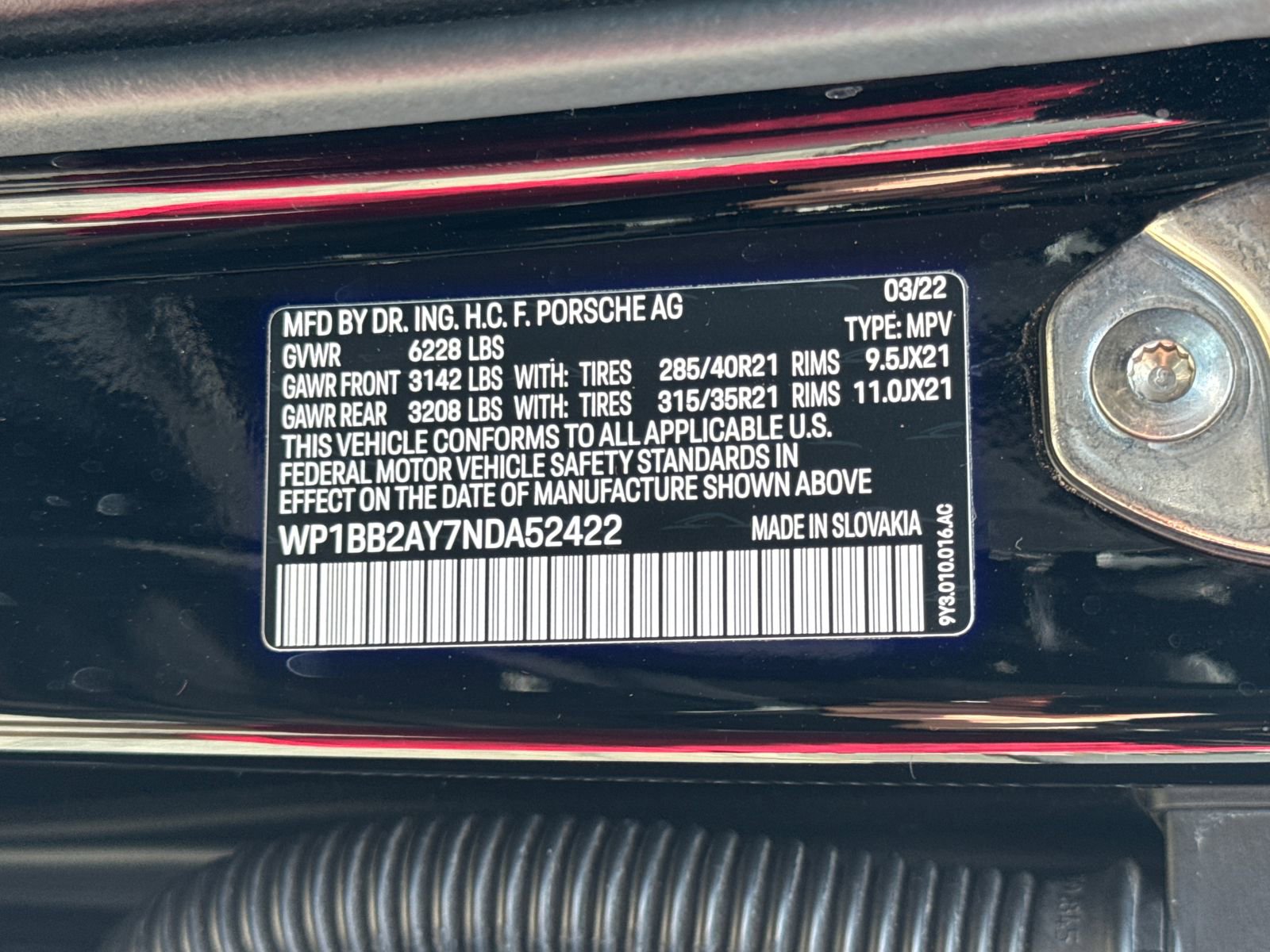 2022 Porsche Cayenne S