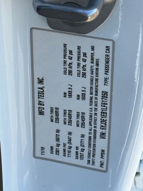 2020 Tesla Model 3 Long Range