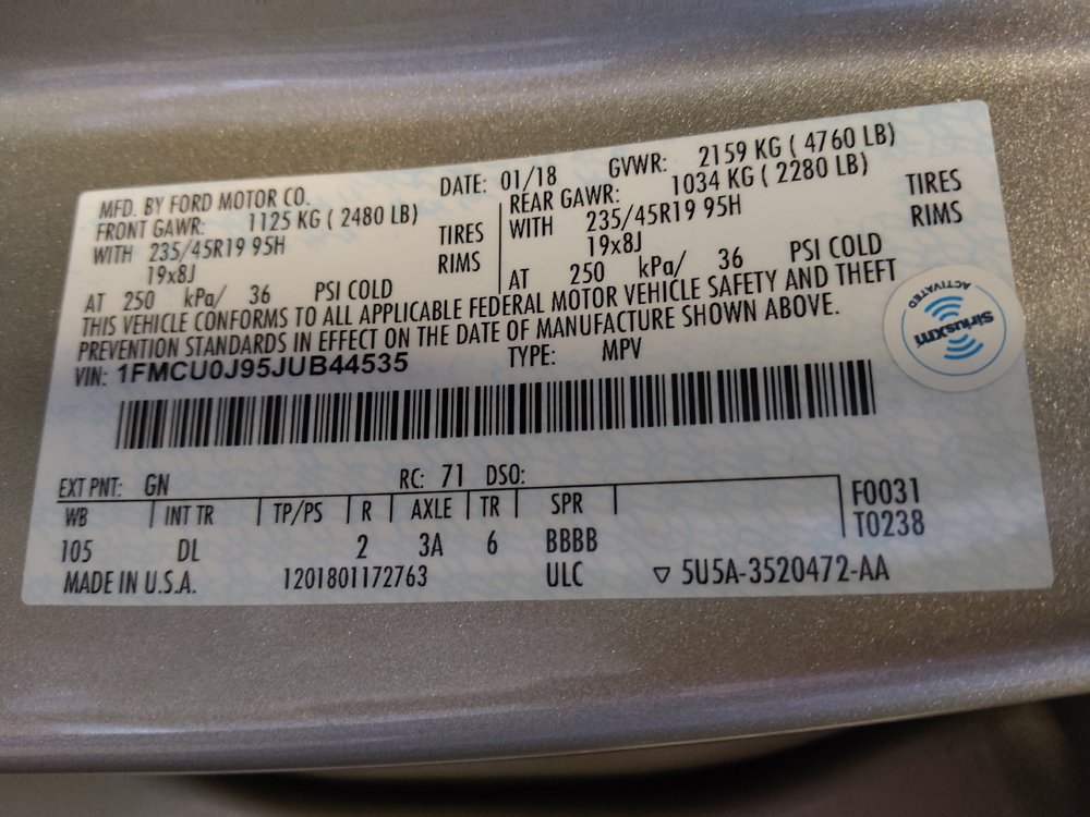 2018 Ford Escape Titanium