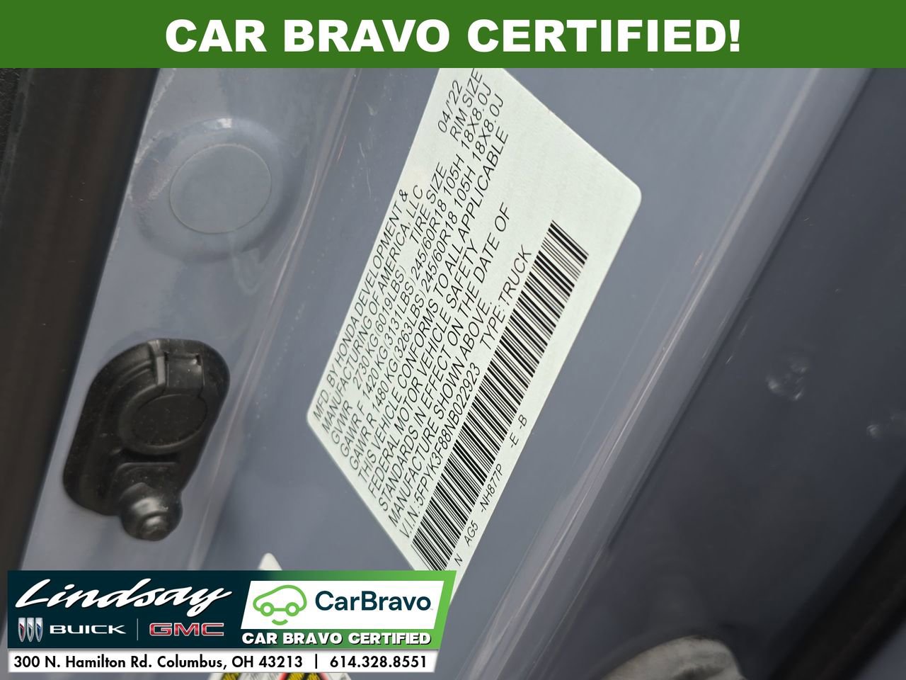 2022 Honda Ridgeline Black Edition