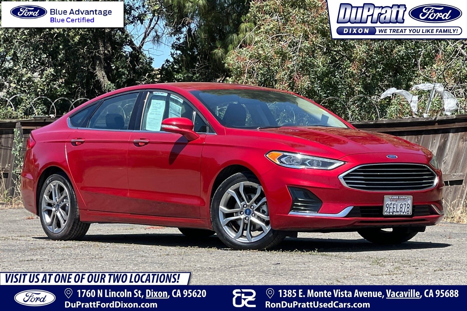 Certified 2020 Ford Fusion SEL