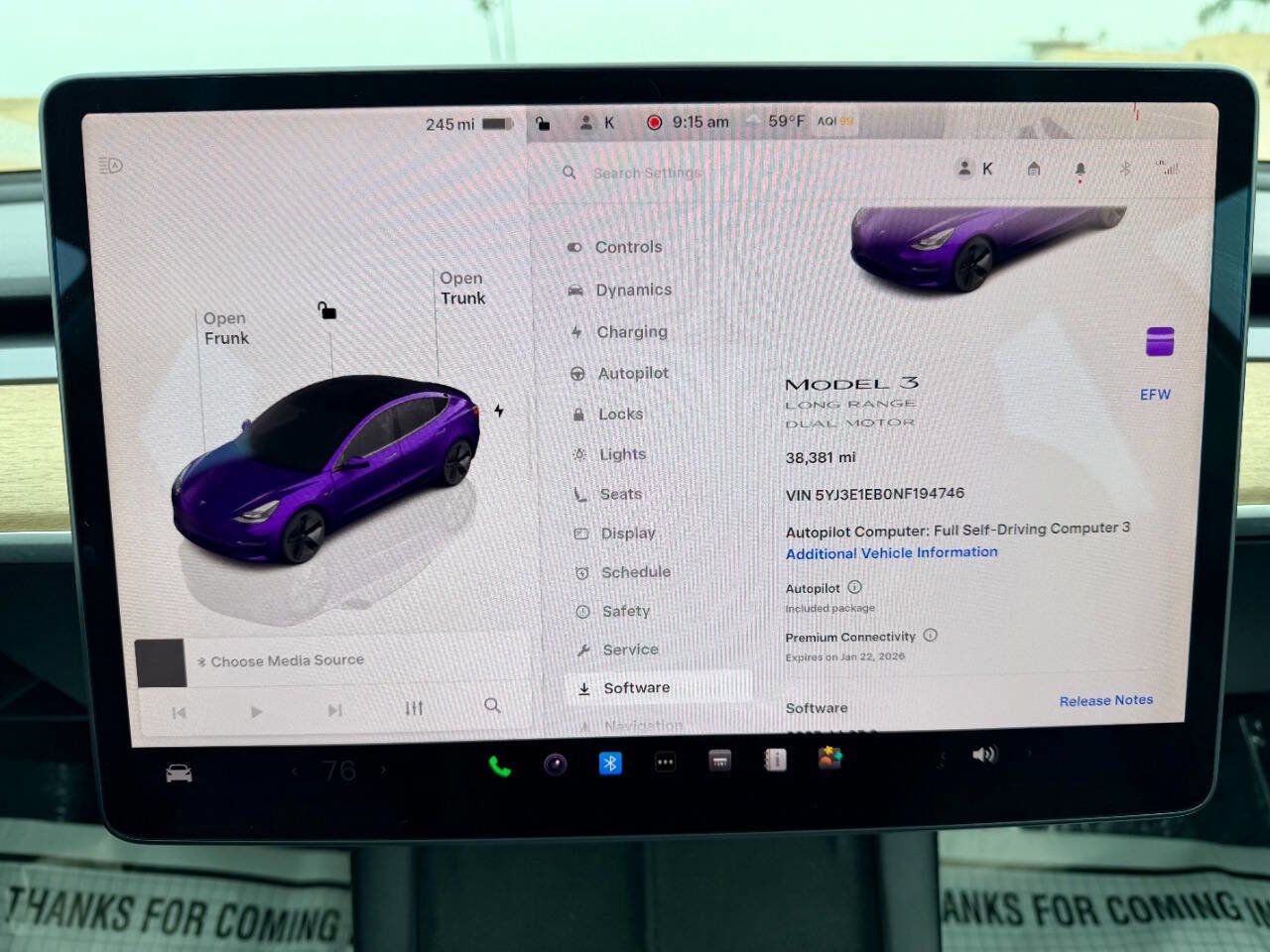 2022 Tesla Model 3 Long Range