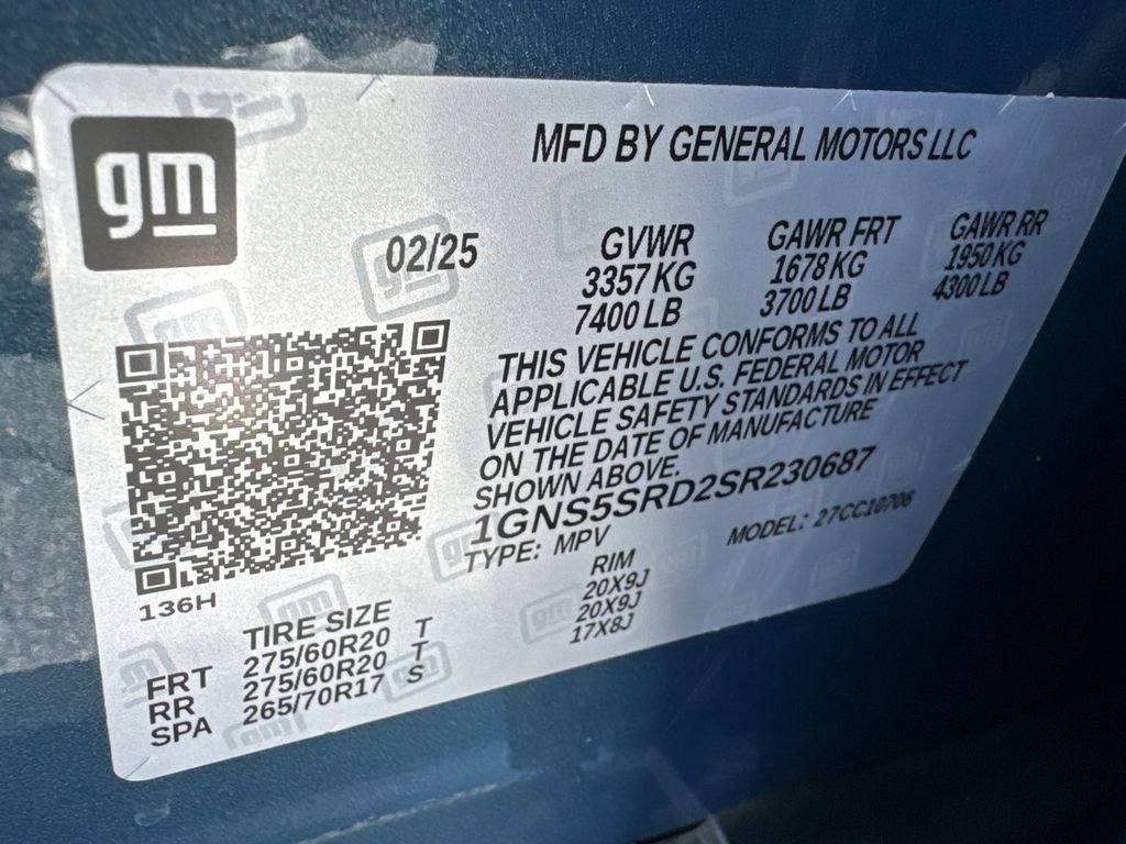 2025 Chevrolet Tahoe Premier