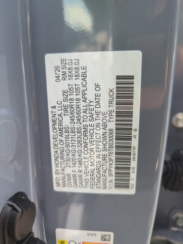 2026 Honda Ridgeline TrailSport+