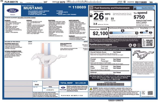 2024 Ford Mustang Premium