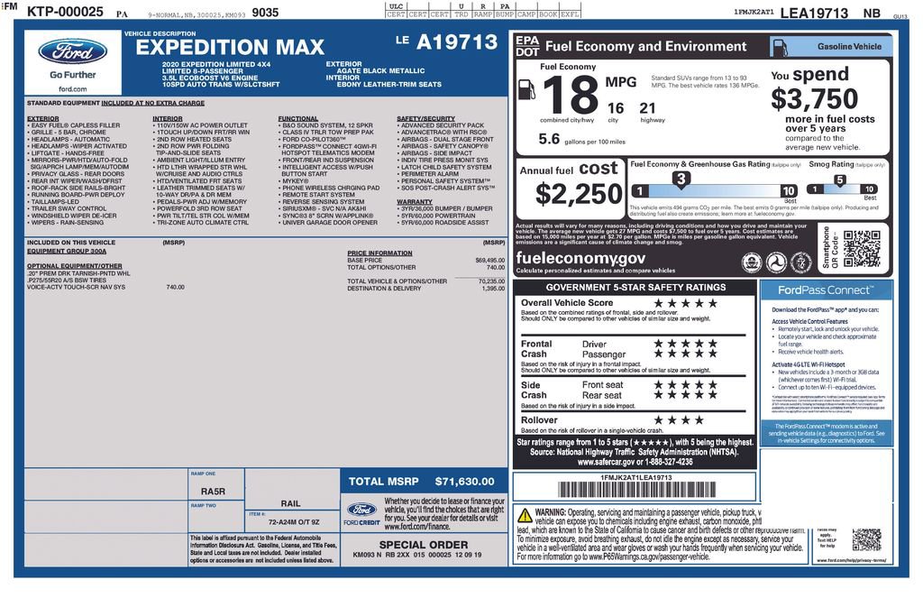2020 Ford Expedition Max Limited