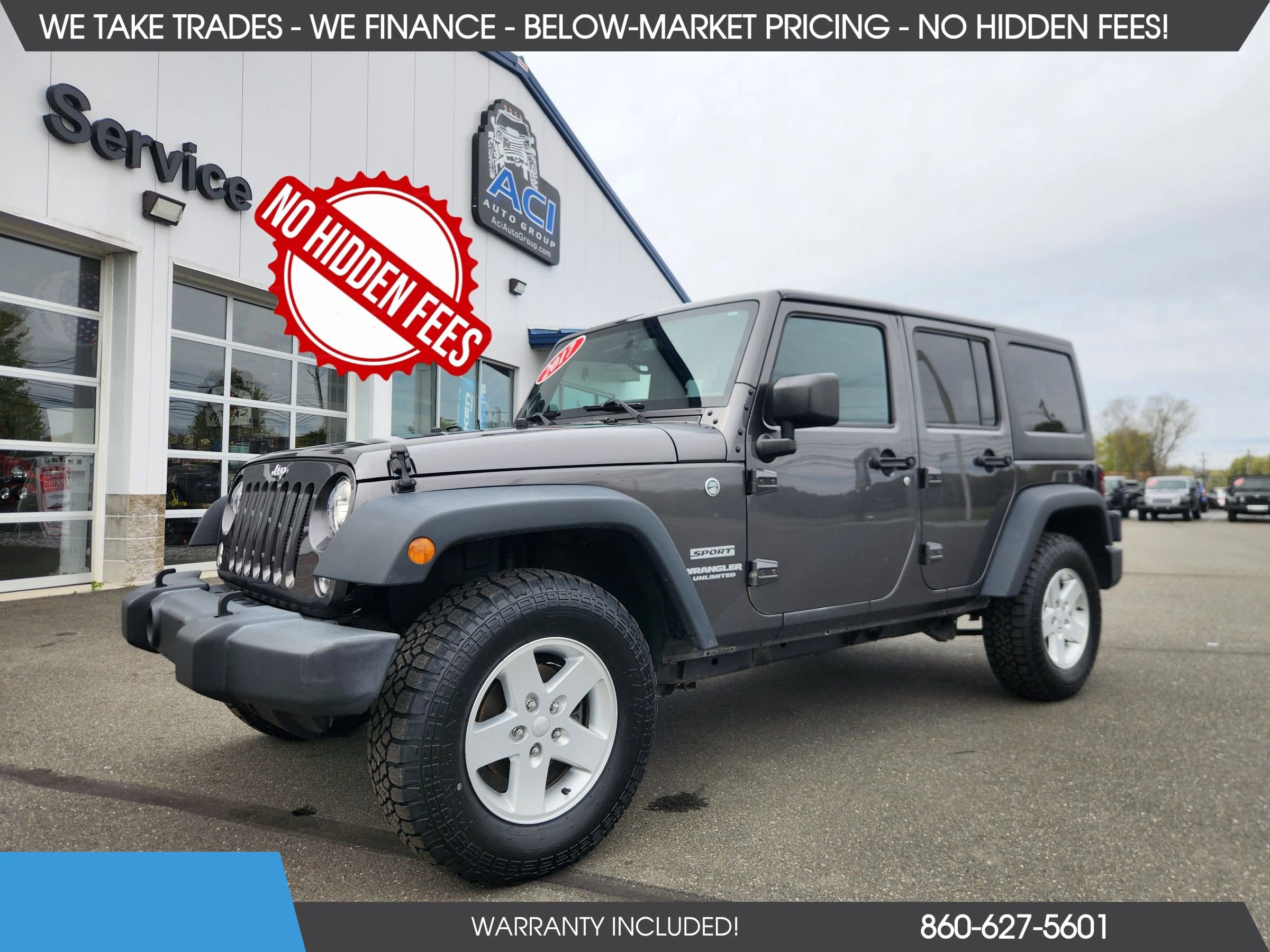 Used 2017 Jeep Wrangler Unlimited Sport w/ Quick Order Package 24S