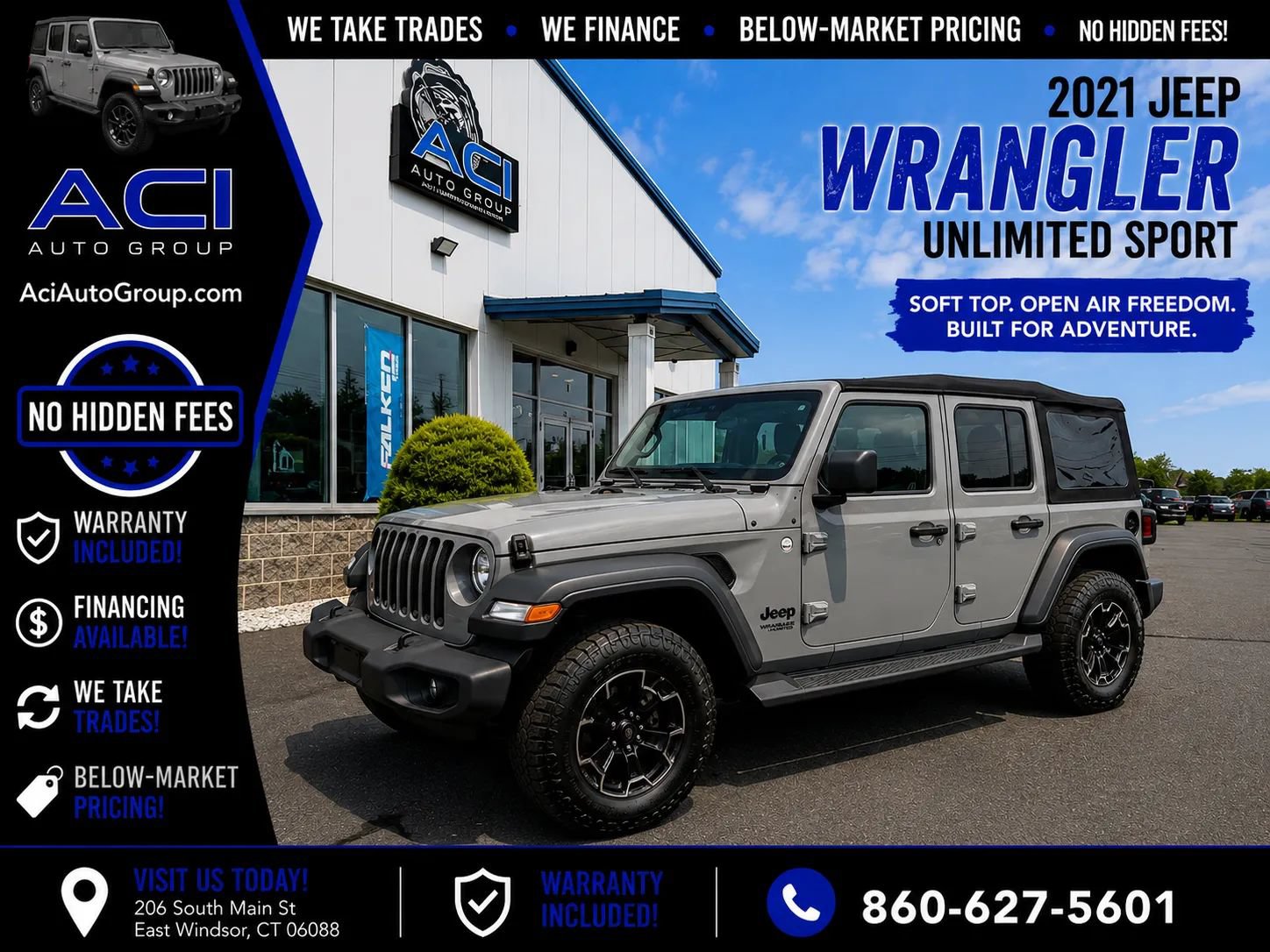 Used 2021 Jeep Wrangler Unlimited Sport