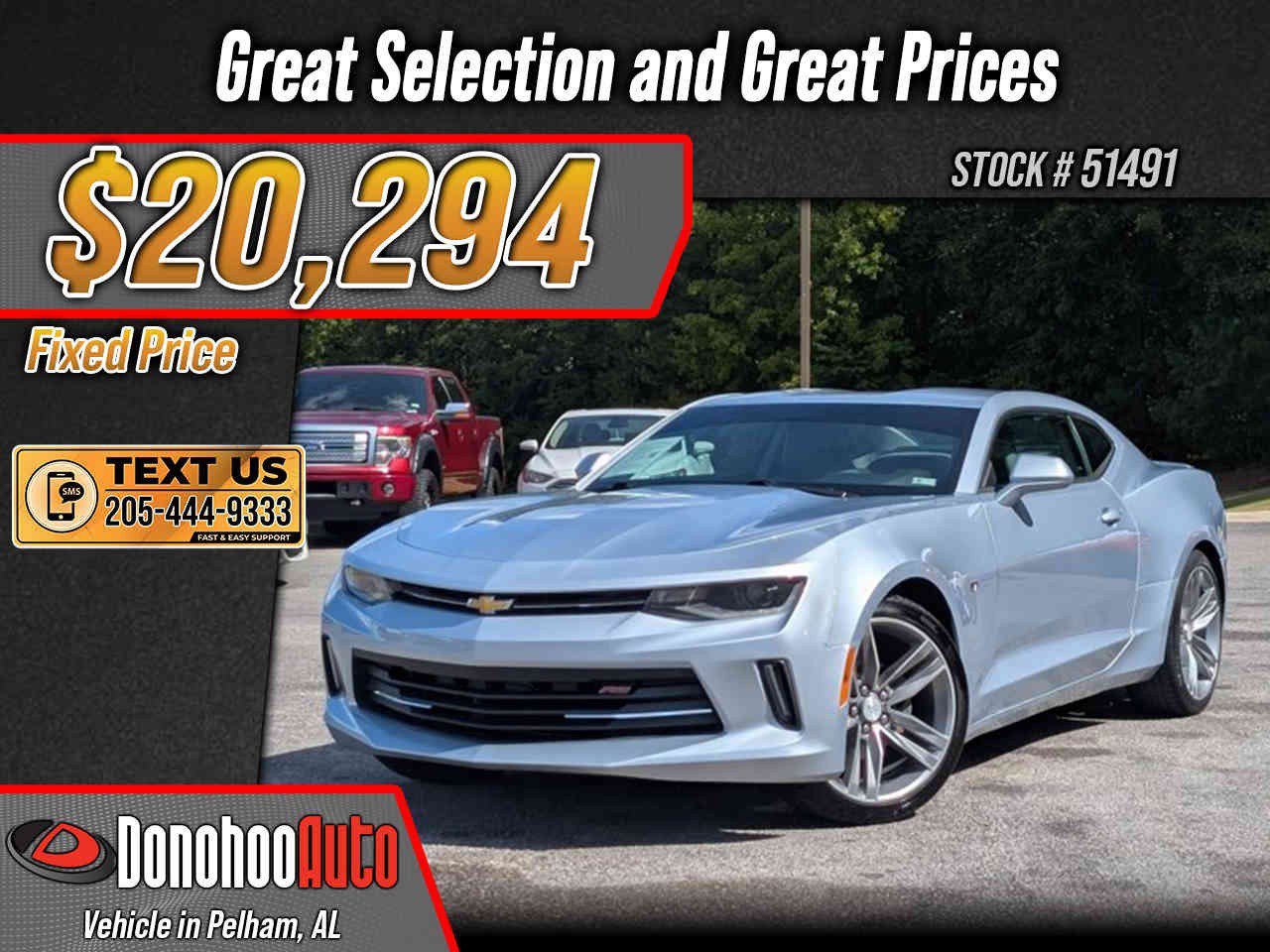 Used 2017 Chevrolet Camaro LT w/ RS Package