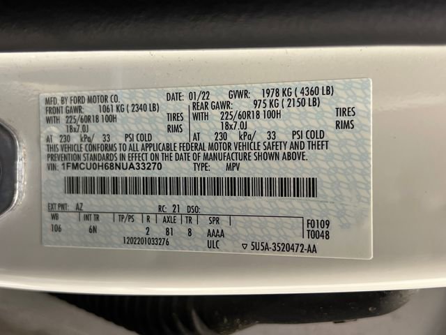 2022 Ford Escape SEL