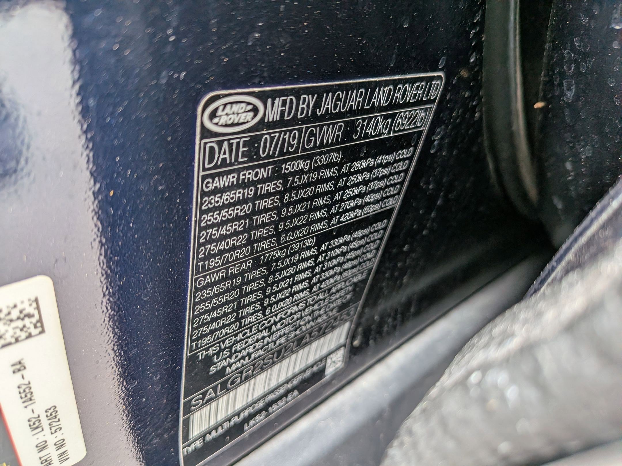 2020 Land Rover Range Rover