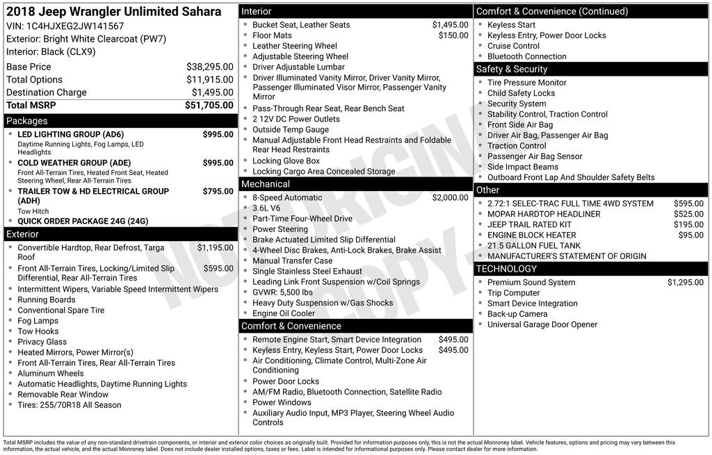 2018 Jeep Wrangler Unlimited Sahara