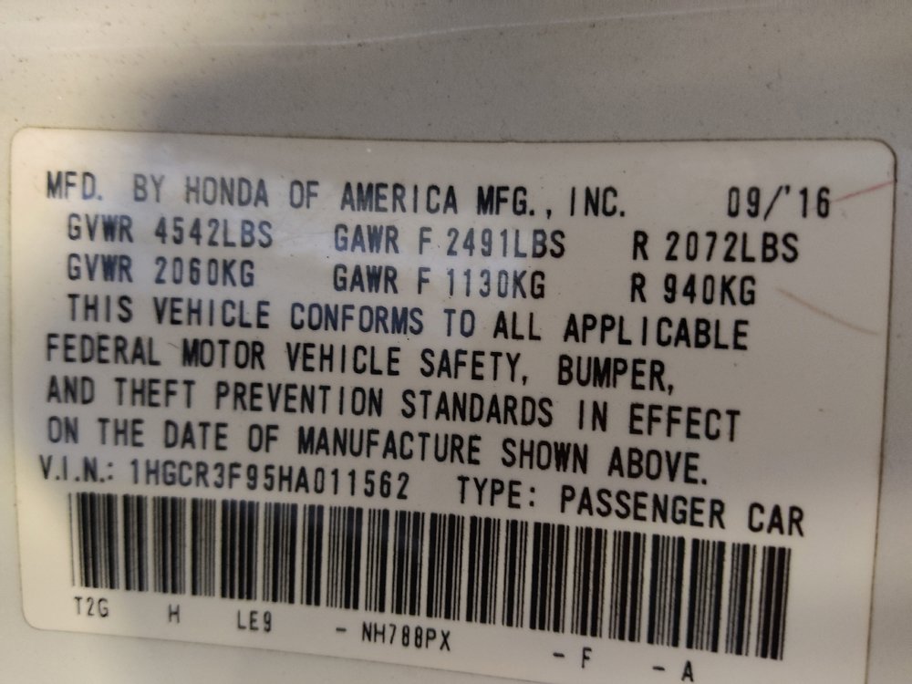 2017 Honda Accord Touring